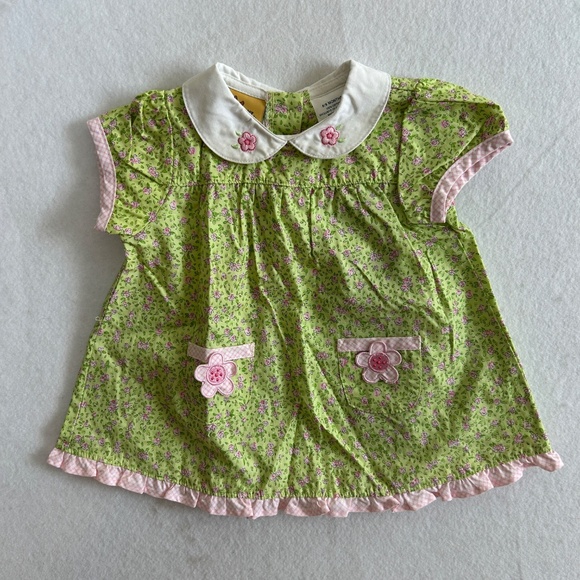 Peter Rabbit Beatrix Potter Infant 2 Piece Floral Dress w/ Cardigan Size 6/9 Mon - Picture 3 of 16